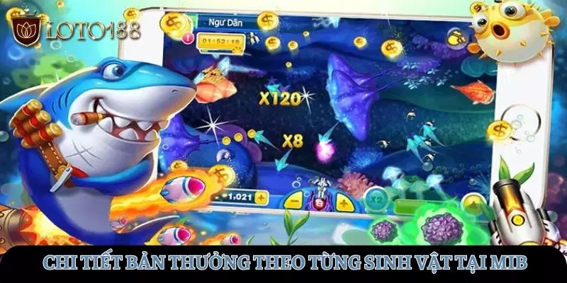 Khám phá chi tiết bản thưởng theo từng sinh vật tại MIB